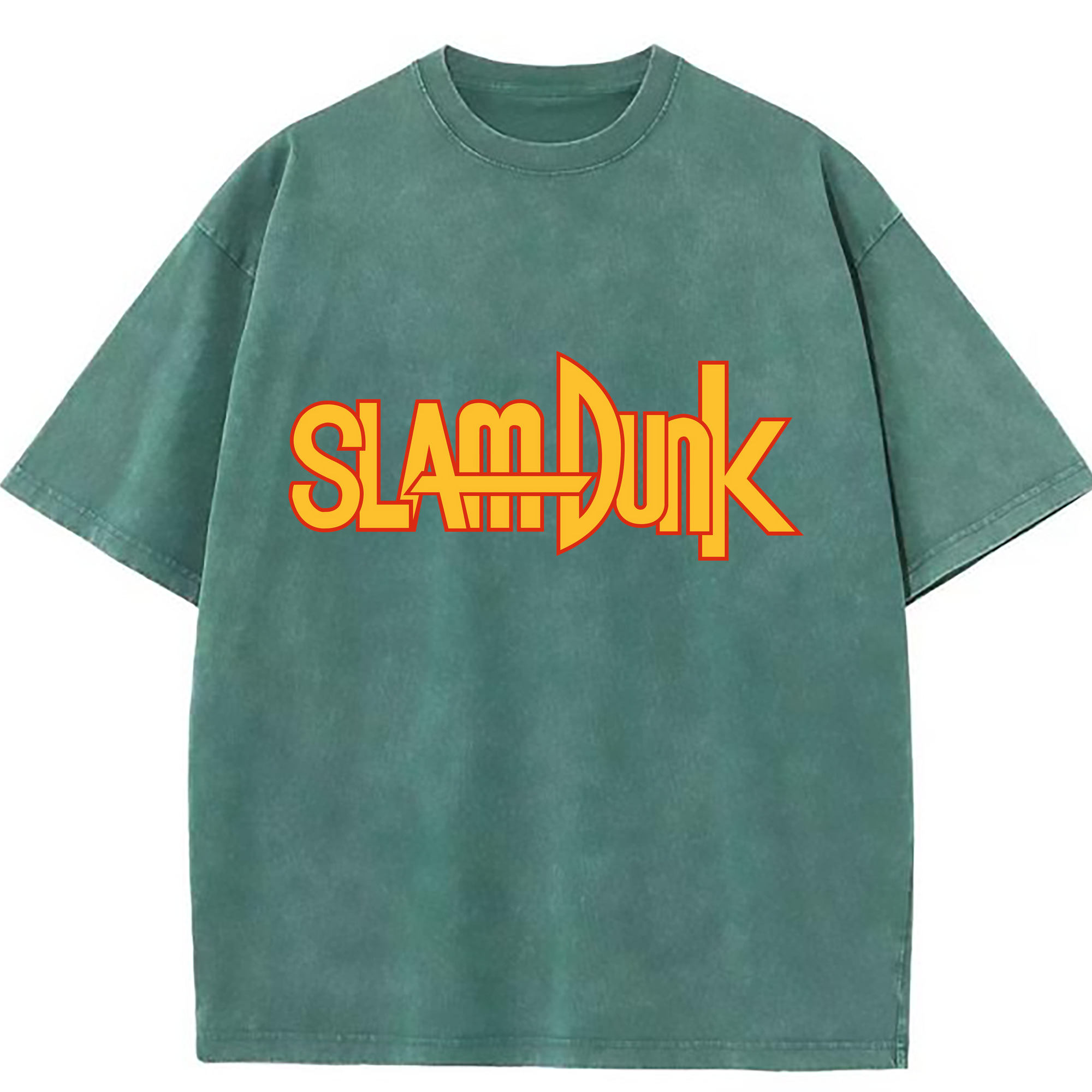 （画像用） SLAM DUNK／スラムダンク 綿100% ヴィンテージ風 半袖Tシャツ（フロントプリント）